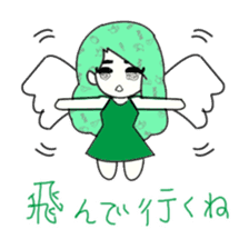 idol otaku-chan 3 -green- sticker #7679637