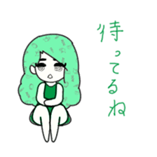 idol otaku-chan 3 -green- sticker #7679638