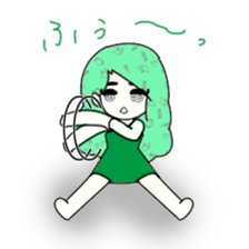 idol otaku-chan 3 -green- sticker #7679639