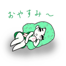 idol otaku-chan 3 -green- sticker #7679641