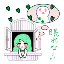 idol otaku-chan 3 -green- sticker #7679642