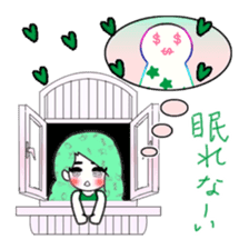 idol otaku-chan 3 -green- sticker #7679642