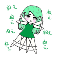idol otaku-chan 3 -green- sticker #7679644