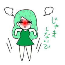 idol otaku-chan 3 -green- sticker #7679648