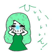 idol otaku-chan 3 -green- sticker #7679649