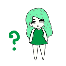 idol otaku-chan 3 -green- sticker #7679650