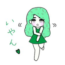 idol otaku-chan 3 -green- sticker #7679653