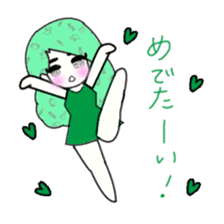idol otaku-chan 3 -green- sticker #7679654