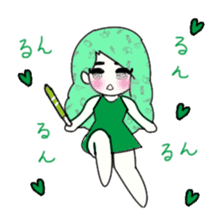 idol otaku-chan 3 -green- sticker #7679656