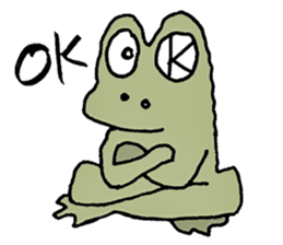 MAGICAL COLORFUL FROG sticker #7680513