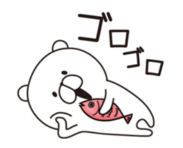 Sticker of a white bear. sticker #7680749