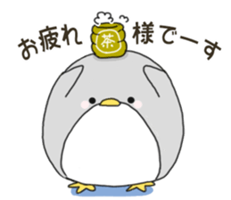Sticker.penguin and bear sticker #7680838