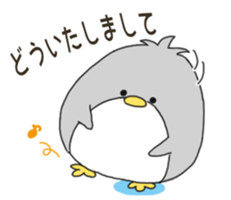 Sticker.penguin and bear sticker #7680841