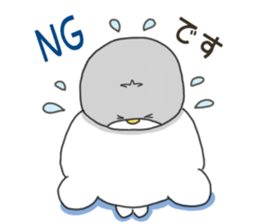 Sticker.penguin and bear sticker #7680854