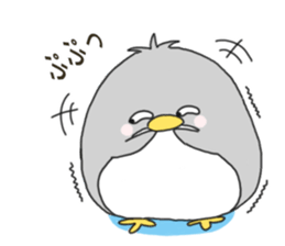 Sticker.penguin and bear sticker #7680871