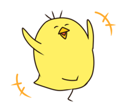 Give responses chick sticker #7680948