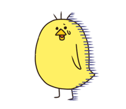 Give responses chick sticker #7680949