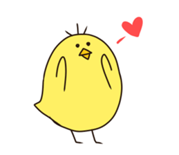 Give responses chick sticker #7680951