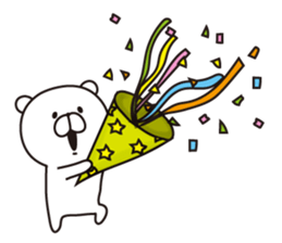 Sticker of a white bear vol.2 sticker #7681045