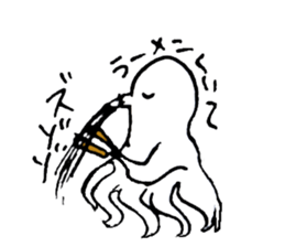 Octopus to spit ink sticker #7681120