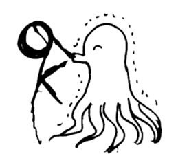 Octopus to spit ink sticker #7681124
