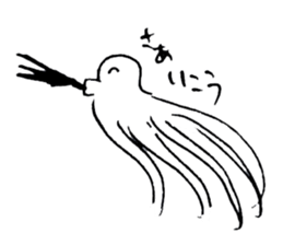 Octopus to spit ink sticker #7681125