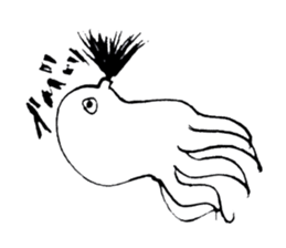 Octopus to spit ink sticker #7681131