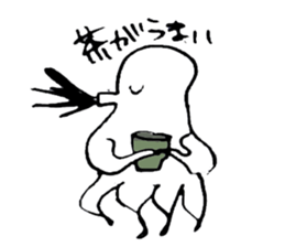 Octopus to spit ink sticker #7681145