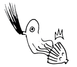 Octopus to spit ink sticker #7681152