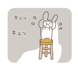 The rabbit is looking. sticker #7682061