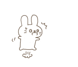 The rabbit is looking. sticker #7682066