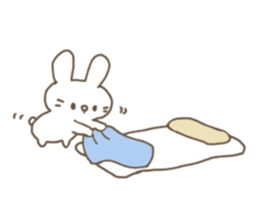 The rabbit is looking. sticker #7682074