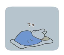 The rabbit is looking. sticker #7682075