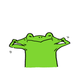 Frog Takashi -kun 3 sticker #7682375