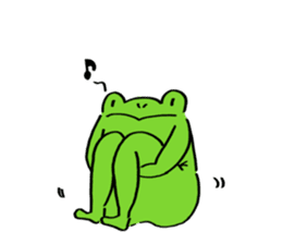 Frog Takashi -kun 3 sticker #7682380
