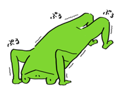 Frog Takashi -kun 3 sticker #7682392