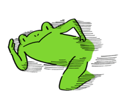 Frog Takashi -kun 3 sticker #7682397