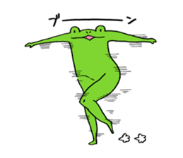 Frog Takashi -kun 3 sticker #7682400