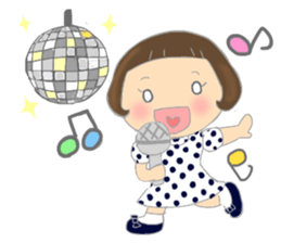 A girl who cut bangs too much sticker #7682622