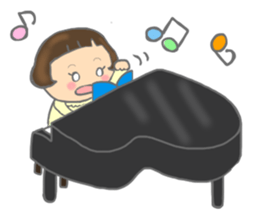 A girl who cut bangs too much sticker #7682623