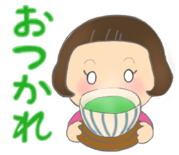 A girl who cut bangs too much sticker #7682630