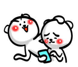 Easy to use Taiwanese. Eyebrow's Bear 0 sticker #7682810