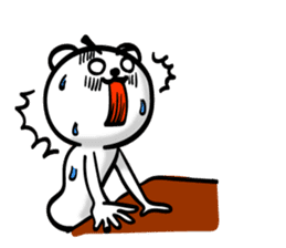 Easy to use Taiwanese. Eyebrow's Bear 0 sticker #7682823