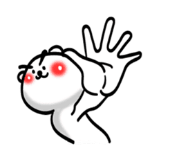 Easy to use Taiwanese. Eyebrow's Bear 0 sticker #7682832