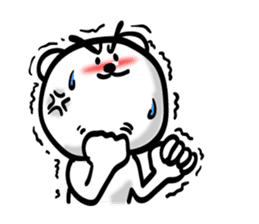 Easy to use Taiwanese. Eyebrow's Bear 0 sticker #7682833