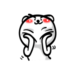 Easy to use Taiwanese. Eyebrow's Bear 0 sticker #7682838