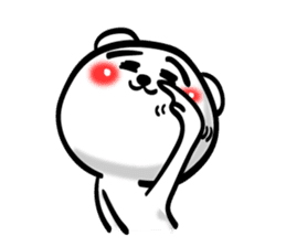 Easy to use Taiwanese. Eyebrow's Bear 0 sticker #7682840