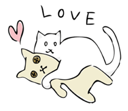 White eyed cat (English Ver.) sticker #7683284