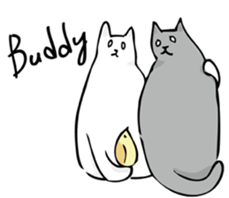 White eyed cat (English Ver.) sticker #7683286