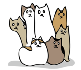 White eyed cat (English Ver.) sticker #7683291